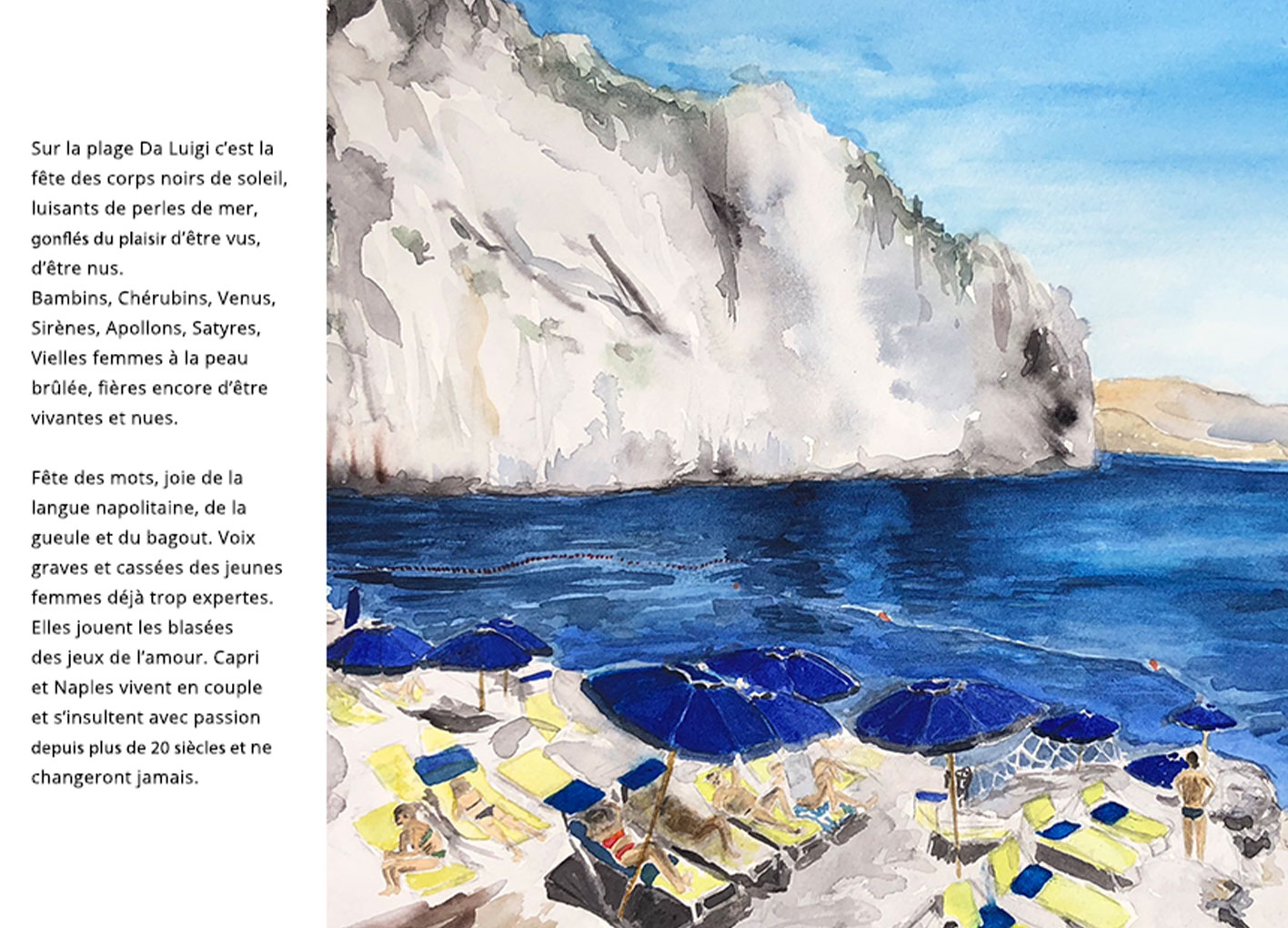 Extrait du Carnet de voyage, un Voyage en amoureux en Italie. Aquarelles et textes d'Anna et Pascal Breton . © DR Plume Voyage