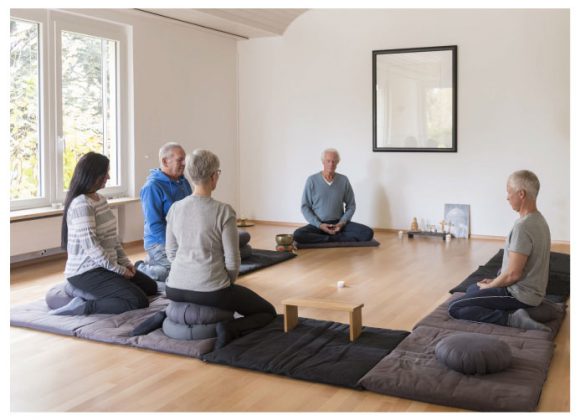 Méditation au Centre Buchinger Wilhelmi. PLUMEVOYAGE @plumevoyagemagazine © Simon Wegener