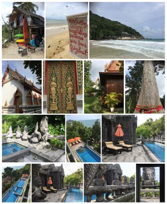 1-3: le sud de Koh Phangan, Photos © F SPIEKERMEIER 4-7: Wat Pho, temple bbouddhiste, Photos © F SPIEKERMEIER 8-14: Hôtel Le Palais, Photos © F SPIEKERMEIER