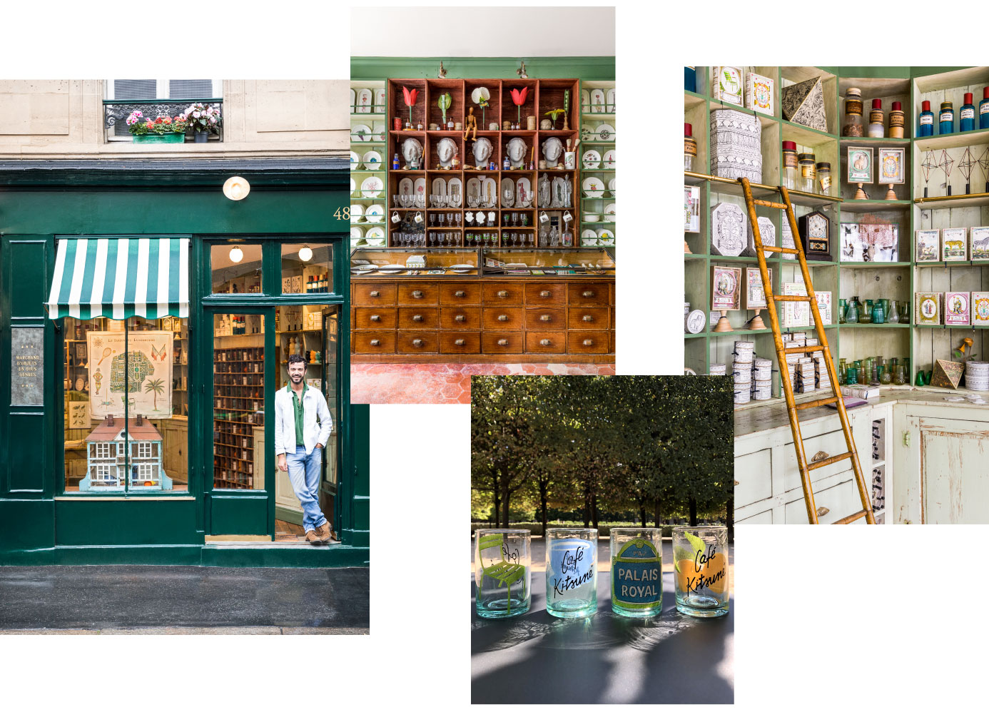 Marin Montagut dans sa nouvelle boutique, près du Jardin du Luxembourg. Les actualités de Plume Voyage Webzine @plumevoyage #plumevoyage © DR
