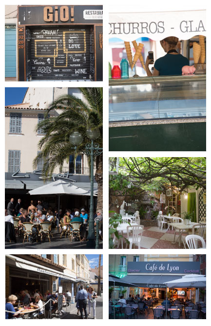 SANARY SUR MER, terrasses et cafés. UNE BALADE À SANARY SUR MER. © Françoise Spiekermeier DR PLUME VOYAGE