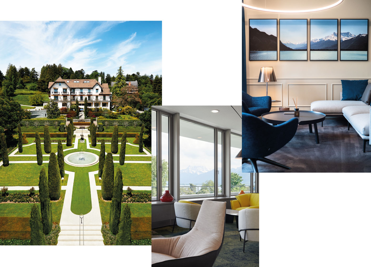 comme un hôtel de luxe, La Clinique La Parie à Montreux.
