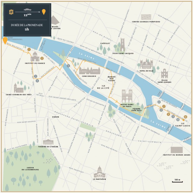 Carte Romantique de Paris. Le city break parisien de Laurence Gounel pour Plume Voyage mars 2016. @plumevoyagemagazine © Romain-Bigot