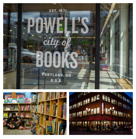 Librairie Powell’s City of Books à Portland. Une Balade à Portland Septembre 2016 PLUMEVOYAGE @plumevoyagemagazine © Béatrice Delamotte