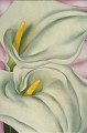 Georgia O'Keeffe , Two Calla Lilies on Pink © DR@Plume Voyage Magazine