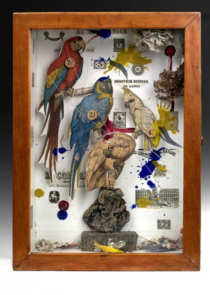 Joseph Cornell, Habitat Group for a Shooting Gallery_Collection of the Des Moines Art Center, Photo Rich Sanders © The Joseph and Robert Cornell Memorial Foundation_Bildrecht Wien @Plume Voyage Magazine
