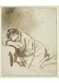 X7943, Rembrandt, A Young Woman Sleeping (Hendrickje Stoffels), vers 1654. The British Museum, Londres © The Trustees of The British Museum